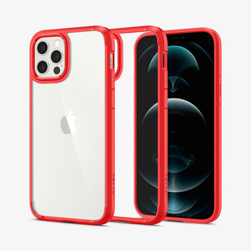 ACS01618 - iPhone 12 Pro Max Case Ultra Hybrid in crystal clear showing the back